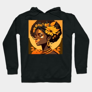 Afro Sunflower lady Hoodie